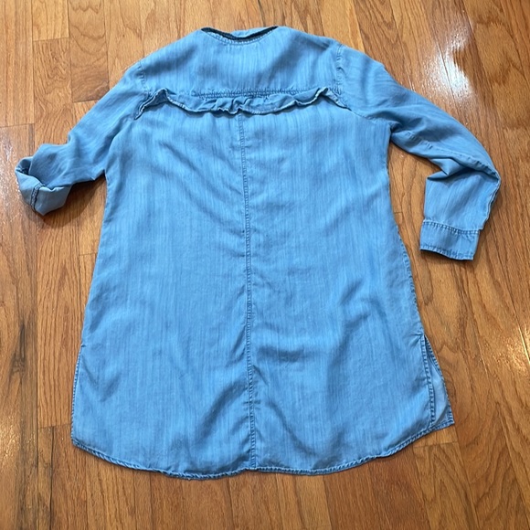 BILLY T Woman’s Denim’s Dress Collar Adjustable Sleeves Size XL Lyocell Blue - Picture 2 of 14